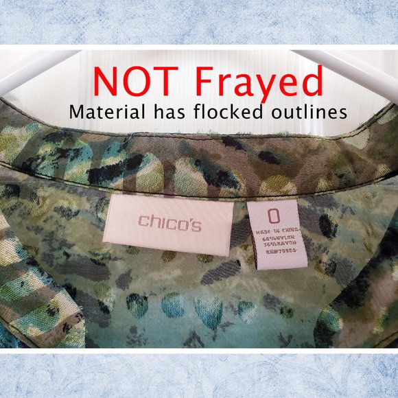 Chico's Semi Sheer Top - Picture 4 of 5